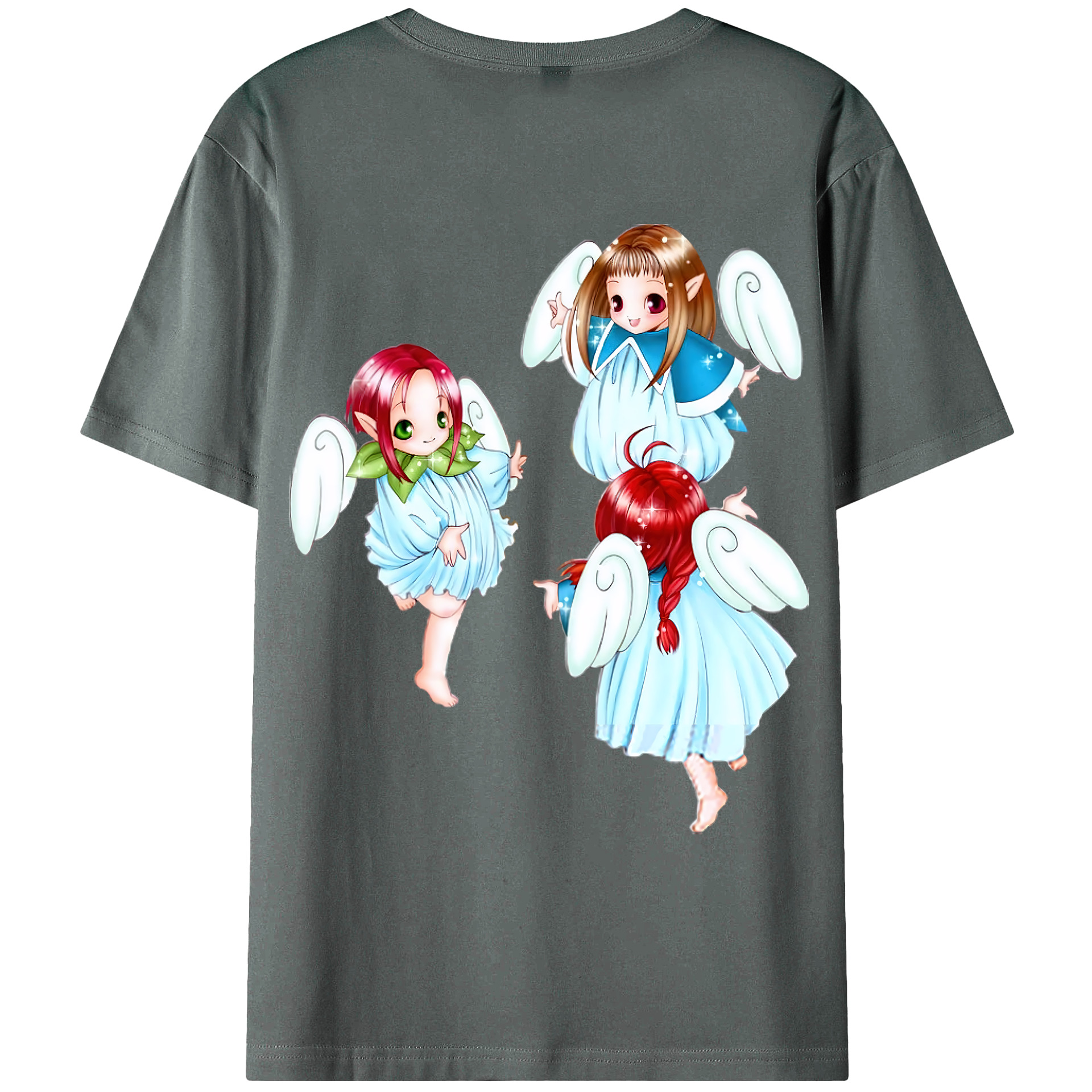 （画像用） 遊☆戯☆王 Yu-Gi-Oh! 綿100％ メンズ半袖Tシャツ（バックプリント） 通気性